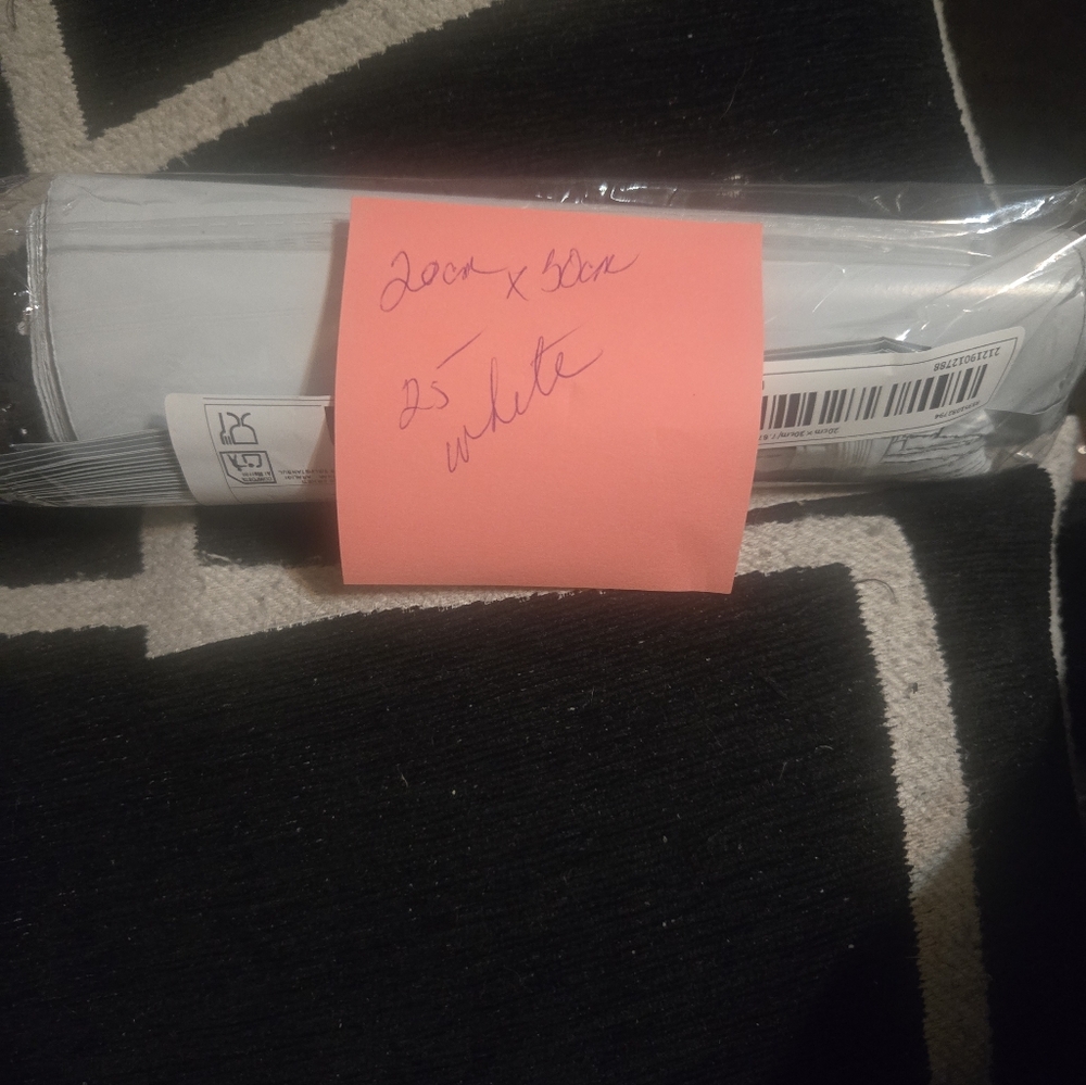 White Polymailers 20 Cm X 30 Cm 25 Qty